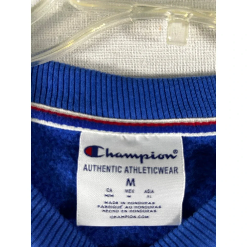 Champion Mens Royal Blue Graphic Logo Crewneck Sweatshirt GF535 ROI Size‎ M